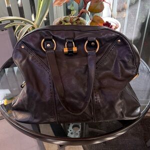 Yves Saint Laurent Leather Rive Gauche